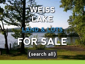 Weiss lake waterfront lots for sale