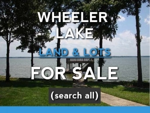 Wheeler Lake waterfront land and lots