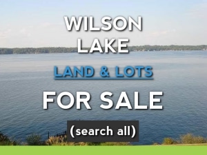 wilson lake waterfront lots for sale