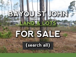 Bayou St John lots for sale