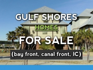 Gulf Shores AL waterfront homes for sale