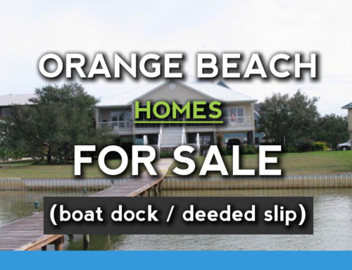 Orange Beach Homes with boat dock