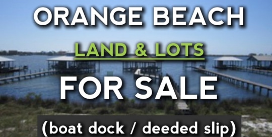 Orange Beach Land for Sale with boat dock